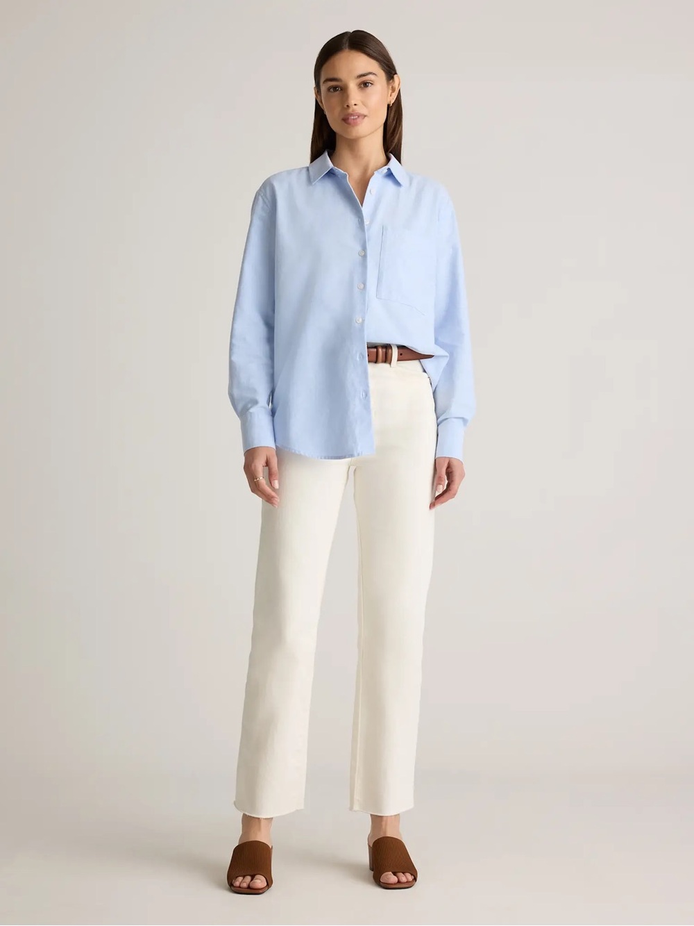 Quince Organic Cotton Relaxed Oxford Shirt